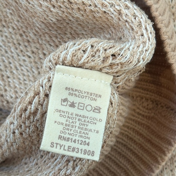 NWT Hem & Thread Women’s V-Neck Knit Sweater Bubble Sleeve - Picture 7 of 9